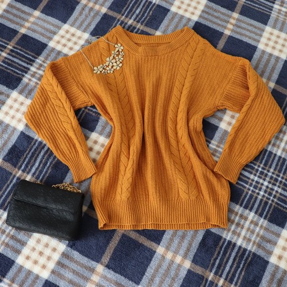 Oversized Chunky Fall Crewneck Sweater - Picture 15 of 15